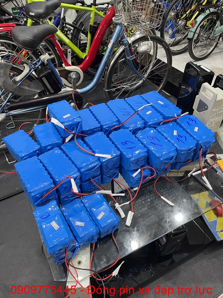 Nhận đóng pin mới 100% cho xe đạp điện trợ lực hàng Nhật bãi